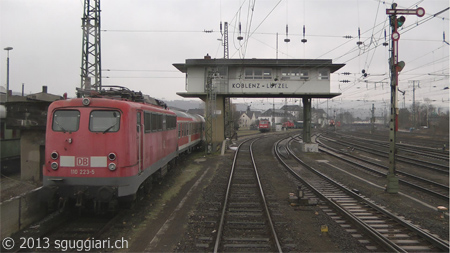 Vista dalla cabina - DB BR 110 (Germania)